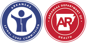 Arkansas Spinal Cord Commission and Arkansas Department of Health Logo